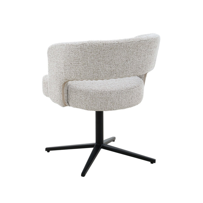 Eetkamerstoel Isabel Beige Draaibaar 63 cm-Eetkamerstoelen-Livingfurn