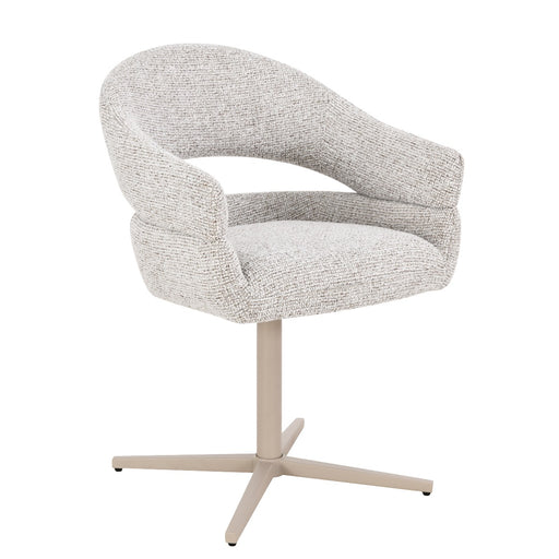 Eetkamerstoel Jade Beige Draaibaar 58 cm 58x62x85 cm-Eetkamerstoelen-Livingfurn