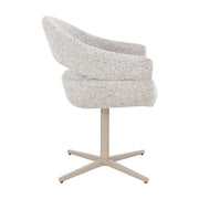 Eetkamerstoel Jade Beige Draaibaar 58 cm 58x62x85 cm-Eetkamerstoelen-Livingfurn