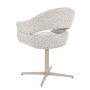 Eetkamerstoel Jade Beige Draaibaar 58 cm 58x62x85 cm-Eetkamerstoelen-Livingfurn