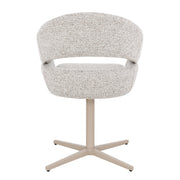 Eetkamerstoel Jade Beige Draaibaar 58 cm 58x62x85 cm-Eetkamerstoelen-Livingfurn