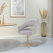Eetkamerstoel Jade Beige Draaibaar 58 cm 58x62x85 cm-Eetkamerstoelen-Livingfurn