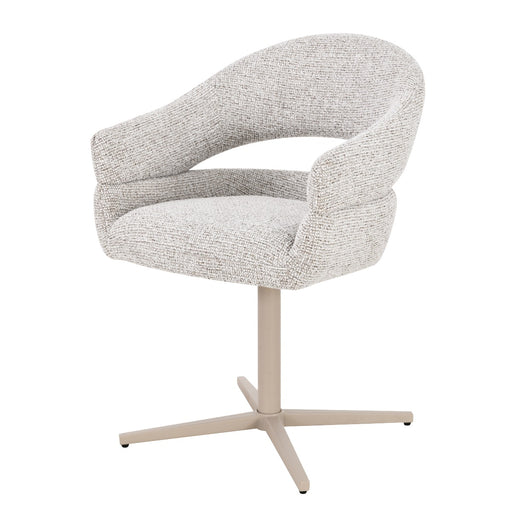 Eetkamerstoel Jade Beige Draaibaar 58 cm 58x62x85 cm-Eetkamerstoelen-Livingfurn