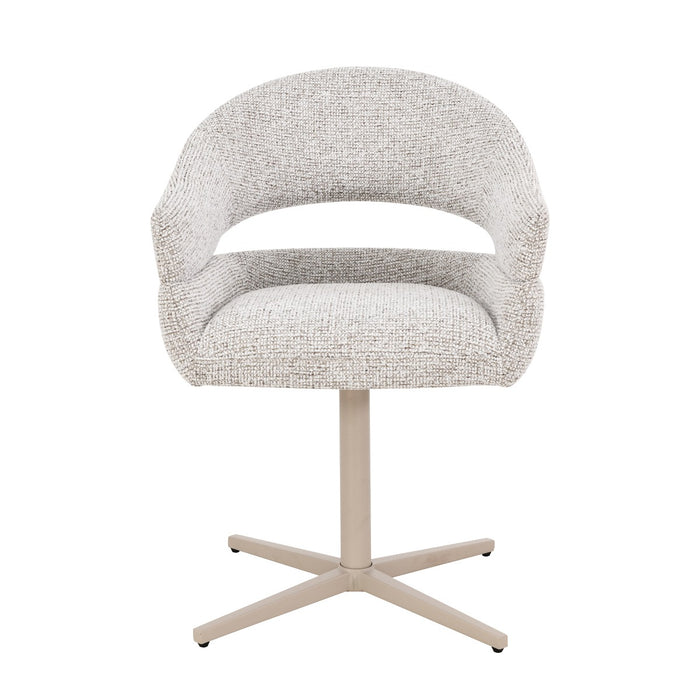 Eetkamerstoel Jade Beige Draaibaar 58 cm-Eetkamerstoelen-Livingfurn