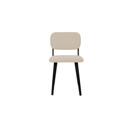 Eetkamerstoel Jake Off White Bouclé Polyacrylic Wit 56x46 cm-Eetkamerstoelen-Creating Home