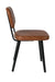 Eetkamerstoel Jake Worn PU Leather Bruin 58x46 cm-Fauteuils-Creating Home