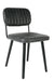Eetkamerstoel Jake Worn PU Leather Zwart 58x46 cm-Eetkamerstoelen-Creating Home