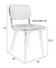 Eetkamerstoel Jake Worn PU Leather Zwart 58x46 cm-Fauteuils-Creating Home