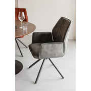 Eetkamerstoel Jamie Moss Plyhout,Polyester Groen 61x56 cm-Eetkamerstoelen-Creating Home