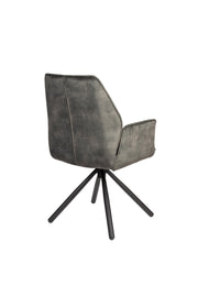 Eetkamerstoel Jamie Moss Plyhout,Polyester Groen 61x56 cm-Eetkamerstoelen-Creating Home