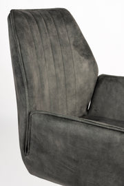 Eetkamerstoel Jamie Moss Plyhout,Polyester Groen 61x56 cm-Eetkamerstoelen-Creating Home