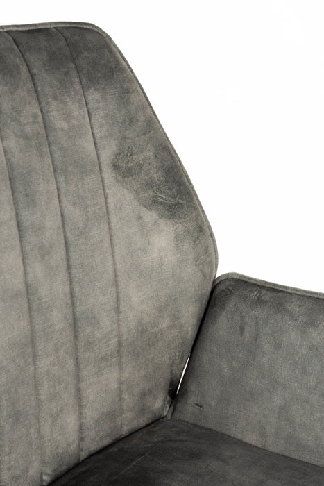 Eetkamerstoel Jamie Moss Plyhout,Polyester Groen 61x56 cm-Fauteuils-Creating Home