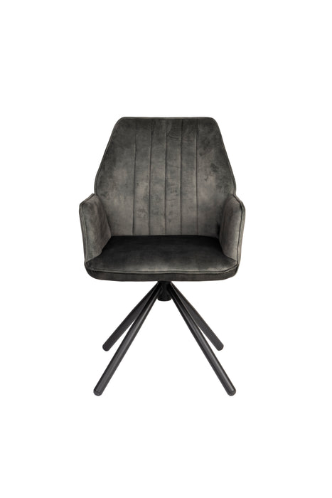 Eetkamerstoel Jamie Moss Plyhout,Polyester Groen 61x56 cm-Fauteuils-Creating Home