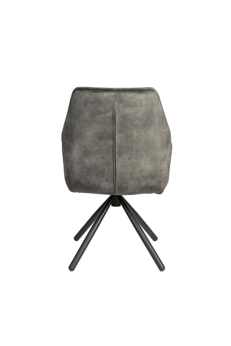 Eetkamerstoel Jamie Moss Plyhout,Polyester Groen 61x56 cm-Fauteuils-Creating Home