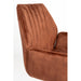 Eetkamerstoel Jamie Rust Plyhout,Polyester Bruin 61x56 cm-Eetkamerstoelen-Creating Home