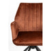 Eetkamerstoel Jamie Rust Plyhout,Polyester Bruin 61x56 cm-Eetkamerstoelen-Creating Home