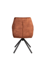 Eetkamerstoel Jamie Rust Plyhout,Polyester Bruin 61x56 cm-Eetkamerstoelen-Creating Home