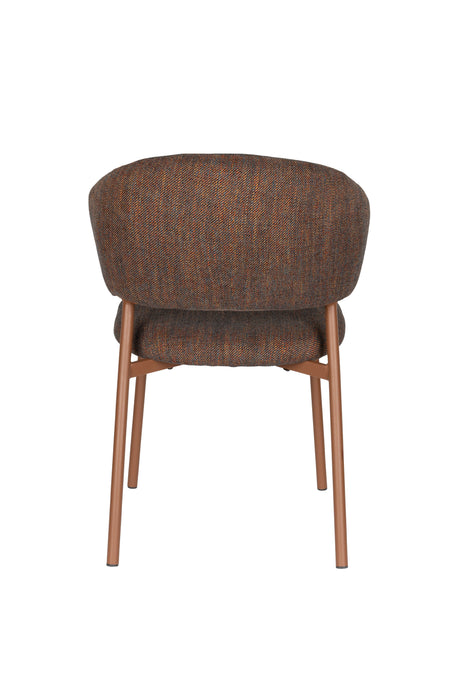 Eetkamerstoel Jasmine Donker Polyester Multi color 63x50 cm-Eetkamerstoelen-Creating Home
