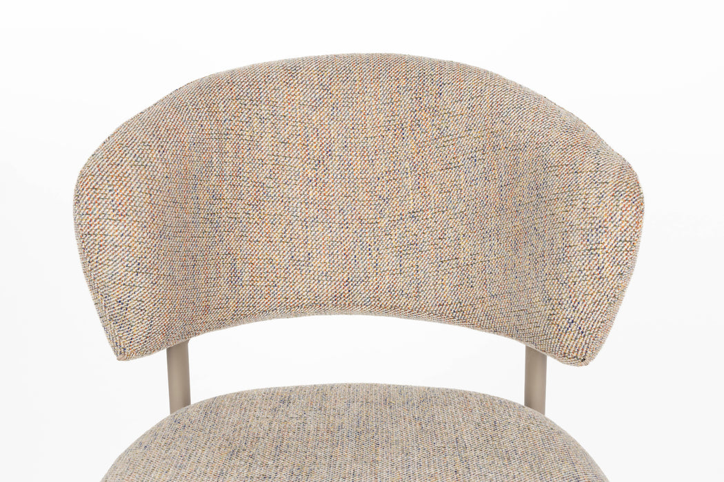 Eetkamerstoel Jasmine Chair Polyester, Metaal Beige, sfeerbeeld 10