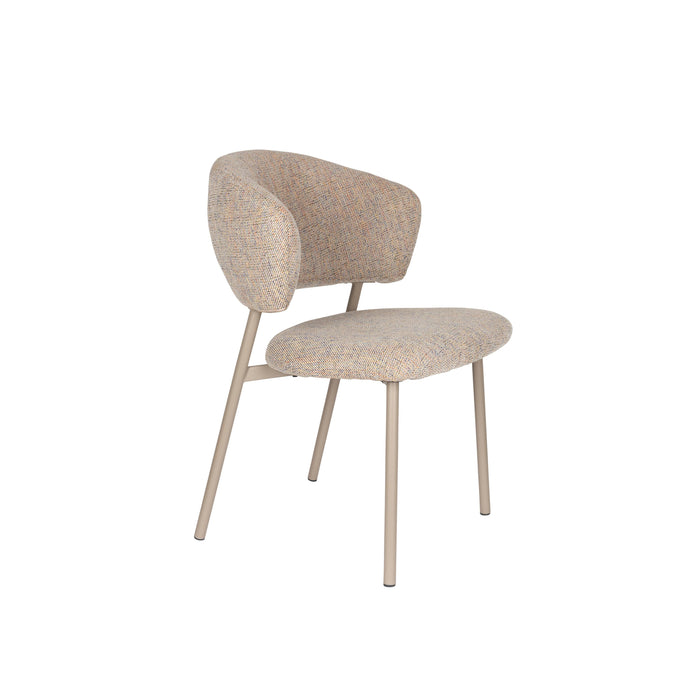 Eetkamerstoel Jasmine Light Polyester Multi color 63x50 cm-Eetkamerstoelen-Creating Home