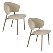 Eetkamerstoel Jasmine Polyester Groen 63x50 cm-Eetkamerstoelen-Creating Home