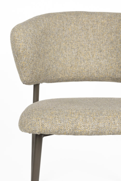 Eetkamerstoel Jasmine Chair Polyester, Metaal Groen, sfeerbeeld 2