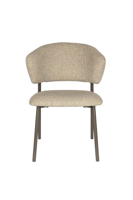 Eetkamerstoel Jasmine Polyester Groen 63x50 cm-Eetkamerstoelen-Creating Home