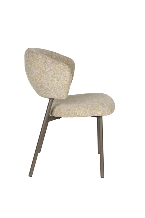 Eetkamerstoel Jasmine Polyester Groen 63x50 cm-Eetkamerstoelen-Creating Home