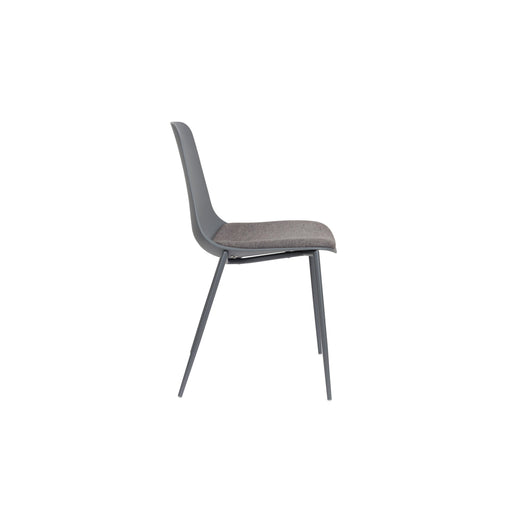 Eetkamerstoel Jeffrey Polypropyleen Grijs 48.5x49 cm-Eetkamerstoelen-Creating Home