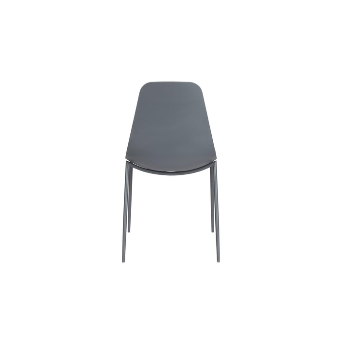 Eetkamerstoel Jeffrey Polypropyleen Grijs 48.5x49 cm-Eetkamerstoelen-Creating Home