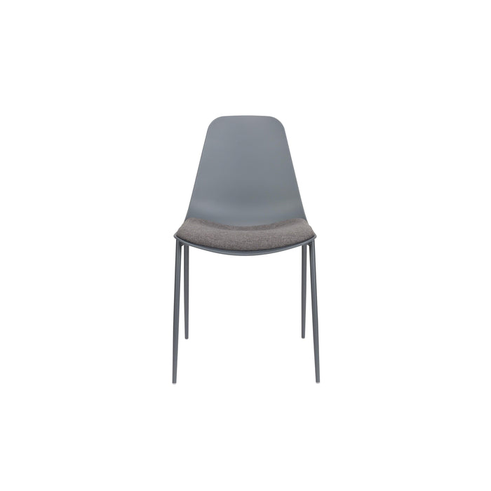 Eetkamerstoel Jeffrey Polypropyleen Grijs 48.5x49 cm-Eetkamerstoelen-Creating Home
