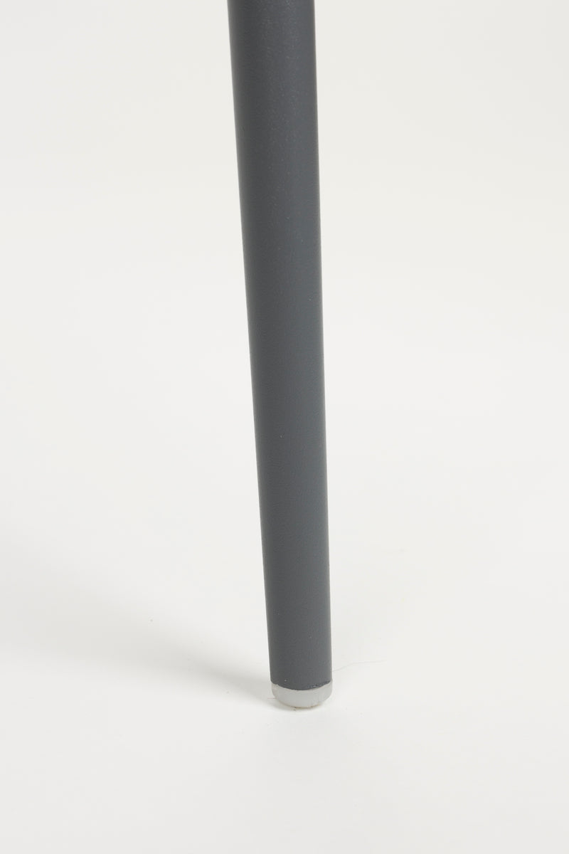 Eetkamerstoel Jeffrey Polypropyleen Grijs 48.5x49 cm-Eetkamerstoelen-Creating Home