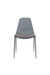 Eetkamerstoel Jeffrey Polypropyleen Grijs 48.5x49 cm-Eetkamerstoelen-Creating Home