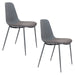 Eetkamerstoel Jeffrey Polypropyleen Grijs 48.5x49 cm-Fauteuils-Creating Home