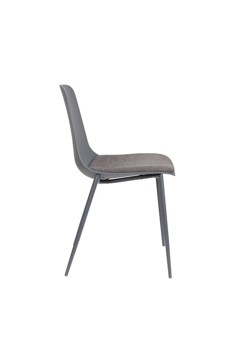 Eetkamerstoel Jeffrey Polypropyleen Grijs 48.5x49 cm-Fauteuils-Creating Home