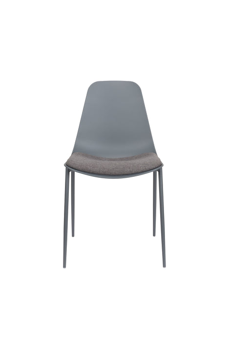 Eetkamerstoel Jeffrey Polypropyleen Grijs 48.5x49 cm-Fauteuils-Creating Home