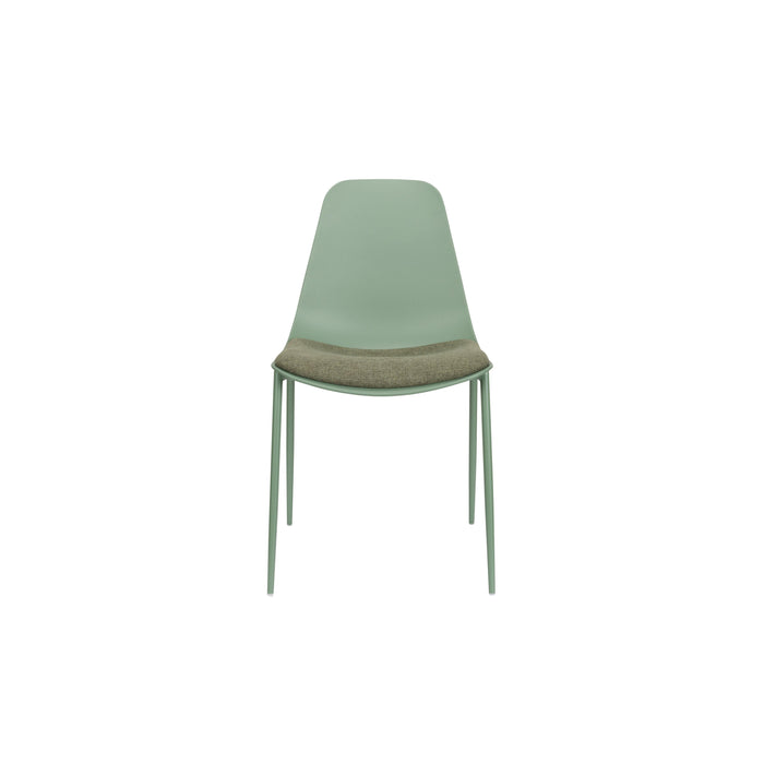 Eetkamerstoel Jeffrey Polypropyleen Groen 48.5x49 cm-Eetkamerstoelen-Creating Home