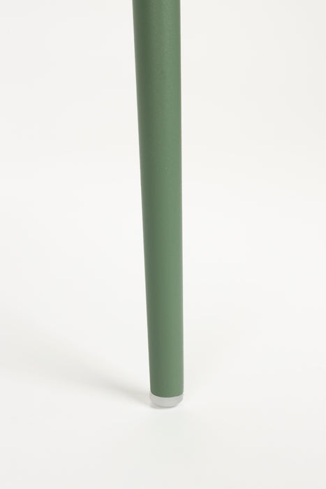 Eetkamerstoel Jeffrey Polypropyleen Groen 48.5x49 cm-Eetkamerstoelen-Creating Home