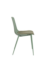 Eetkamerstoel Jeffrey Polypropyleen Groen 48.5x49 cm-Eetkamerstoelen-Creating Home