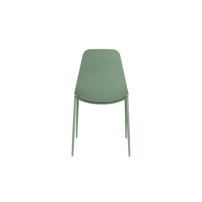 Eetkamerstoel Jeffrey Polypropyleen Groen 48.5x49 cm-Fauteuils-Creating Home