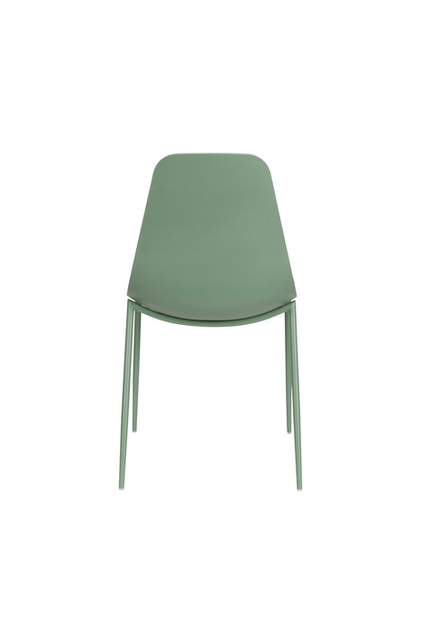 Eetkamerstoel Jeffrey Polypropyleen Groen 48.5x49 cm-Fauteuils-Creating Home