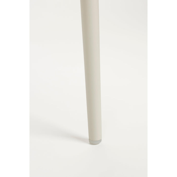 Eetkamerstoel Jeffrey Polypropyleen Wit 48.5x49 cm-Eetkamerstoelen-Creating Home
