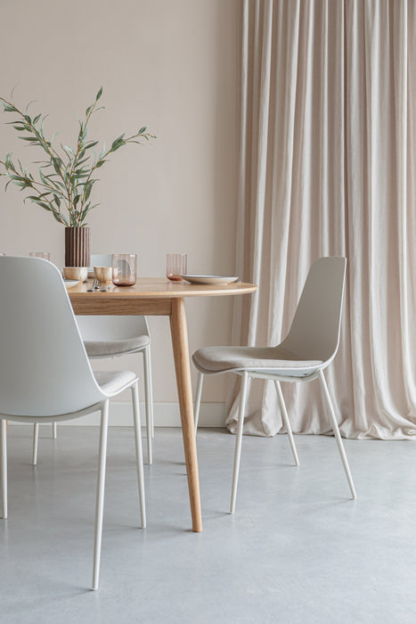 Eetkamerstoel Jeffrey Polypropyleen Wit 48.5x49 cm-Eetkamerstoelen-Creating Home