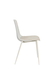 Eetkamerstoel Jeffrey Polypropyleen Wit 48.5x49 cm-Eetkamerstoelen-Creating Home