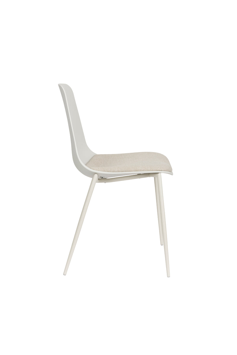 Eetkamerstoel Jeffrey Polypropyleen Wit 48.5x49 cm-Eetkamerstoelen-Creating Home