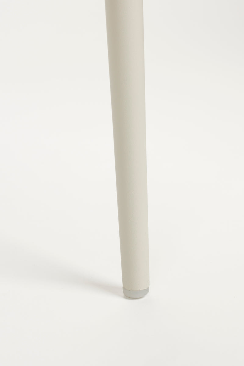 Eetkamerstoel Jeffrey Polypropyleen Wit 48.5x49 cm-Eetkamerstoelen-Creating Home