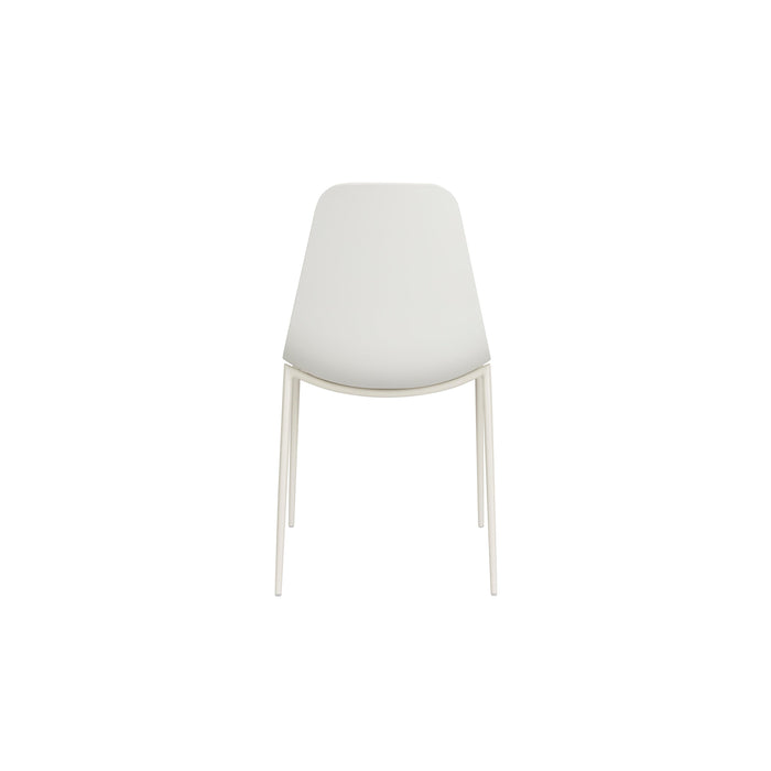 Eetkamerstoel Jeffrey Polypropyleen Wit 48.5x49 cm-Eetkamerstoelen-Creating Home
