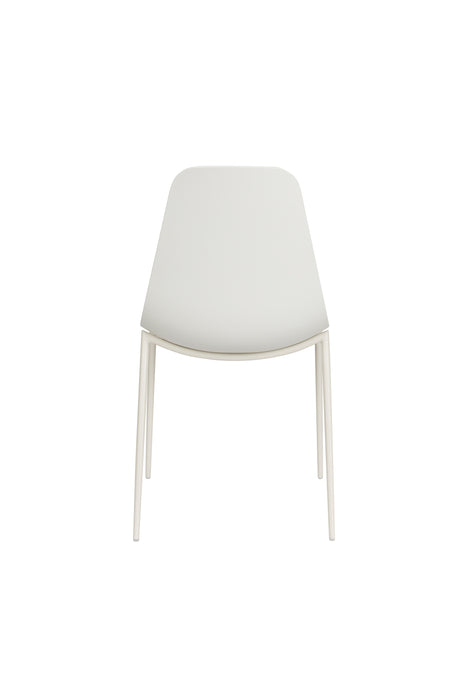 Eetkamerstoel Jeffrey Polypropyleen Wit 48.5x49 cm-Fauteuils-Creating Home