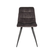Eetkamerstoel Jelt Antraciet Velours 45x56x84 cm-Eetkamerstoelen-LABEL51