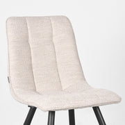 Eetkamerstoel Jelt Naturel Boucle 45x56x84 cm-Eetkamerstoelen-LABEL51